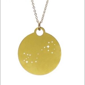"Scorpio" constellation gold plated steel necklace by "Outdoor Metalworks" - NWT